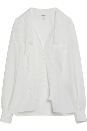 Chloé Blouses & Shirts, Dames, Wit, S, Long Sleeve Shirt