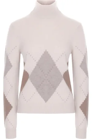 Loro Piana Truien, Dames, , S, Kasjmier, Argyle Cashmere Jumper