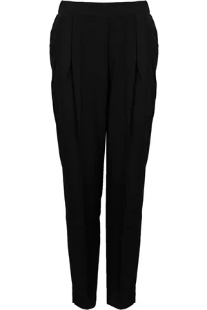 Silvian Heach Broeken, Dames, Zwart, M, Leer, Rechte Broek