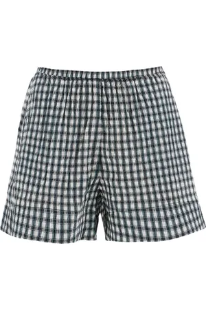 Ganni Korte broeken, Dames, Veelkleurig, M, Denim, Denim Zomershorts