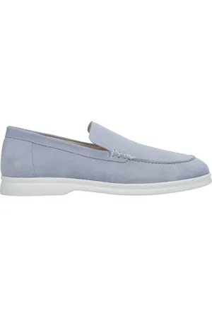 Estro Schoenen, Dames, Blauw, 38 EU, Suède, Lichtblauwe Suède Loafers