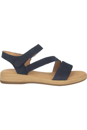 Gabor Schoenen, Dames, Blauw, 40 1/2 EU, Blauwe Damessandaal - Zomercollectie