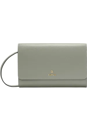 Furla Accessoires, Dames, Groen, ONE Size, Leer, Camelia Chain Wallet XL