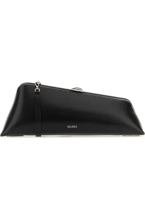 The Attico Tassen, Dames, Zwart, ONE Size, Stijlvolle Clutch Tas