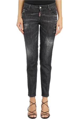 Dsquared2 Jeans, Dames, Zwart, XS, Denim, Denim Jennifer Pants