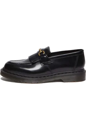 Dr. Martens Schoenen, Heren, Zwart, 39 EU, Leer, Gepolijste Gladde Snaffle Loafers