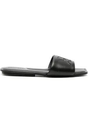 Courrèges Schoenen, Dames, Zwart, 36 EU, Leer, Leren Sandaal