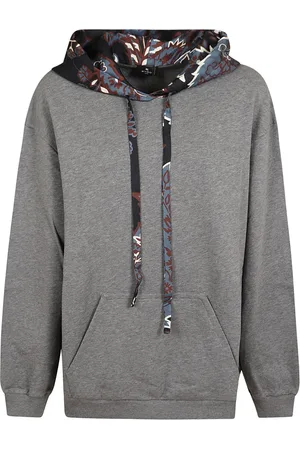 Etro Sweatshirts & Hoodies, Dames, Grijs, M, Katoen, Stijlvolle Katoenen Hoodie