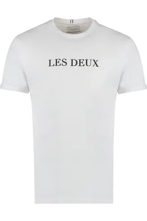 Les Deux Tops, Heren, Wit, XL, Katoen, Cotton Logo Tee