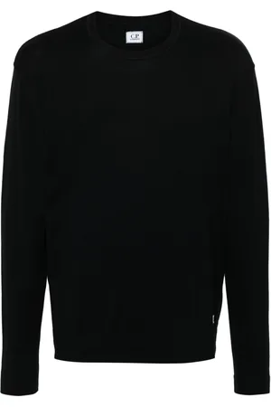 C.P. Company Sweatshirts & Hoodies, Heren, Blauw, XL, Katoen, Sea Island Logo Sweater