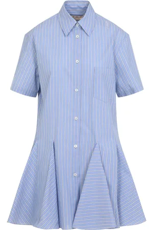 Marni Kleedjes, Dames, Blauw, 2Xs, Katoen, China Mini Jurk