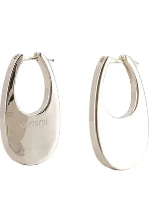 COPERNI Accessoires, Dames, Grijs, ONE Size, Medium Swipe Logo Oorbellen