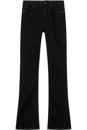 Dondup Jeans, Dames, Zwart, W28, Katoen, High-waisted Skinny Bootcut Jeans