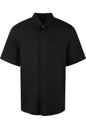 LOW BRAND Overhemden, Heren, Zwart, S, Relaxed Fit Klassieke Kraag Shirt
