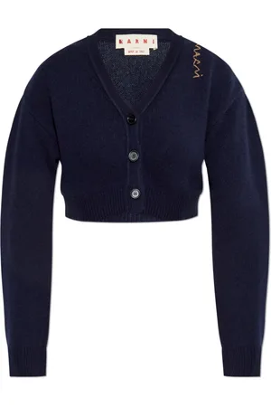 Marni Truien, Dames, Blauw, S, Kasjmier, Korte Kasjmier Cardigan