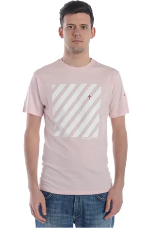 D.A. Daniele Alessandrini Tops, Heren, Roze, L, Katoen, Sweatshirts