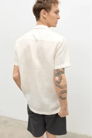 ECOALF Overhemden, Heren, Wit, M, Linnen, Sutar Shirt