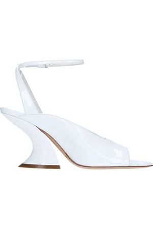 Casadei Schoenen, Dames, Wit, 36 EU, Leer, Sandalen met hoge hak
