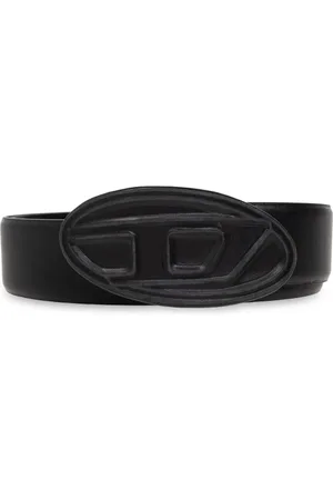 Diesel Accessoires, Heren, Zwart, 105 CM, Leer, Belt B-1Dr Scratch