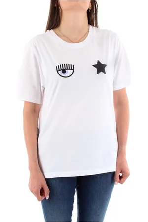 Chiara Ferragni Tops, Dames, Wit, M, T-Shirt