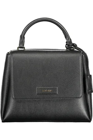 Calvin Klein Tassen, Dames, Zwart, ONE Size, Polyester, Dameshandtas met afneembare riem