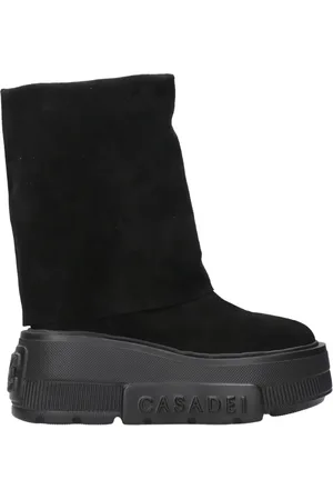Casadei Schoenen, Dames, Zwart, 38 EU, Suède, Suède Enkellaarsjes