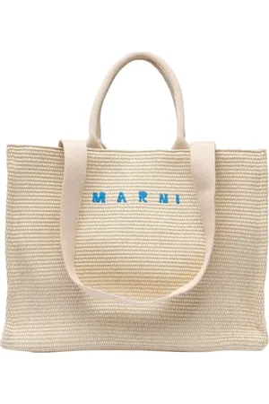 Marni Tassen, Heren, , ONE Size, Katoen, mandtas met leren details