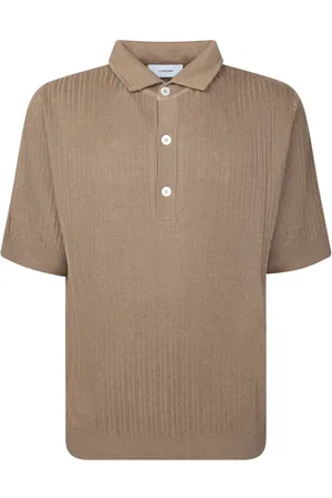 LARDINI Tops, Heren, Bruin, S, Katoen, Bruin T-shirt