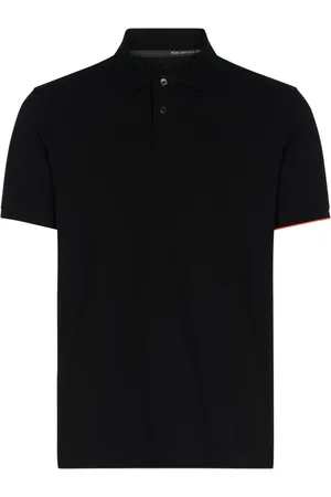 RRD Tops, Heren, Zwart, L, Polyester, Ademende polo shirt met oranje accenten