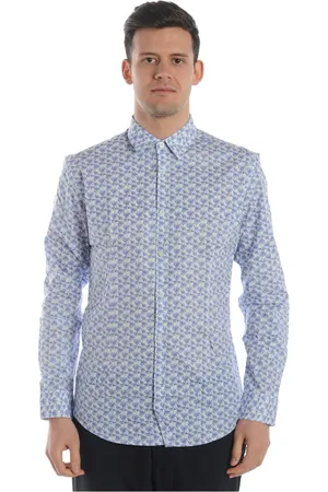 D.A. Daniele Alessandrini Overhemden, Heren, Veelkleurig, L, Katoen, Basis Polo Kraag Shirt