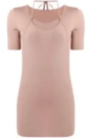 LEMAIRE Kleedjes, Dames, Roze, M, Katoen, Second Skin T-Shirt