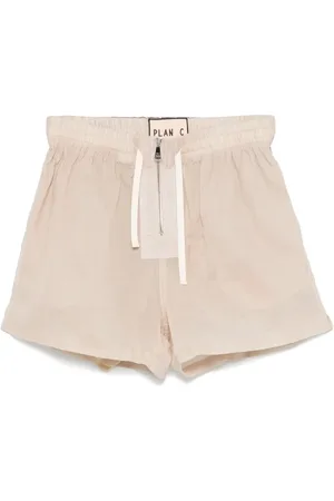 Plan C Korte broeken, Dames, , S, Organza, Transparante Organza Relaxte Shorts