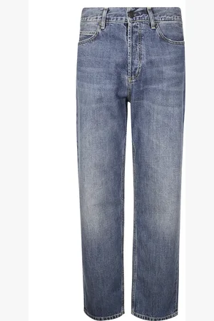 Carhartt Jeans, Heren, Blauw, W33, Wide-Leg Jeans Broek