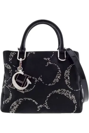 Carolina Herrera Tassen, Dames, Zwart, ONE Size, Satijn, Duchess Satin Crystal Tas