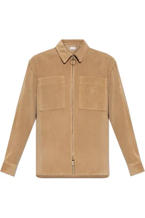 Burberry Jassen, Heren, , S, Corduroy Jas