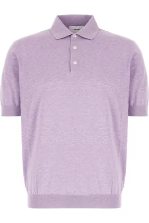 LARDINI Tops, Heren, Roze, S, Katoen, Klassiek poloshirt