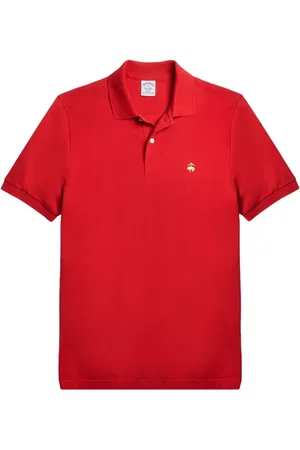 Brooks Brothers Tops, Heren, Rood, XS, Katoen, Slim Fit Stretch Supima Polo Shirt