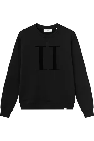 Les Deux Sweatshirts & Hoodies, Heren, Zwart, XS, Katoen, Encore Zwart Katoenen Sweatshirt