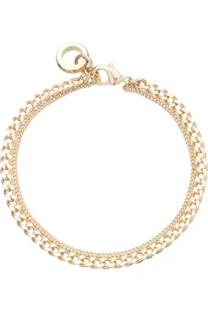 A.P.C. Accessoires, Dames, Geel, L, Gouden Messing Schakelketting Hanger