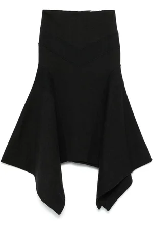 The Attico Rokken, Dames, Zwart, S, Handkerchief Zoom Rok