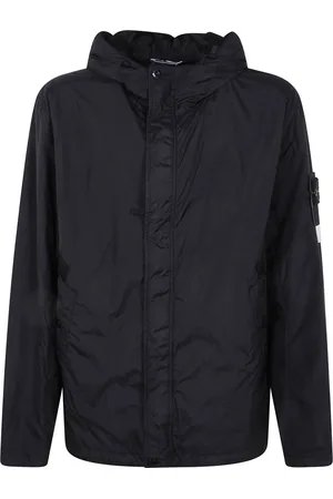 Stone Island Jassen, Heren, Zwart, M, Sportieve Windjack