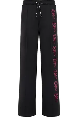 Fendi Broeken, Dames, Zwart, 3Xs, Karlito Fresh Printed Broek