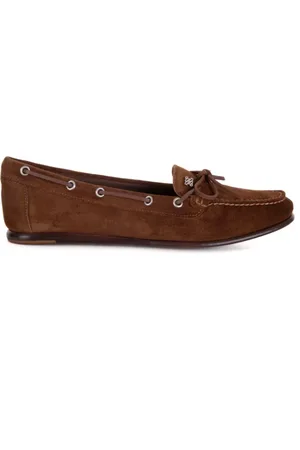 Casadei Schoenen, Dames, Bruin, 38 EU, Suède, Bruine Suède Loafers