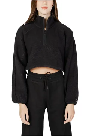 Calvin Klein Sweatshirts & Hoodies, Dames, Zwart, L, Zwart Sport Sweatshirt voor Dames