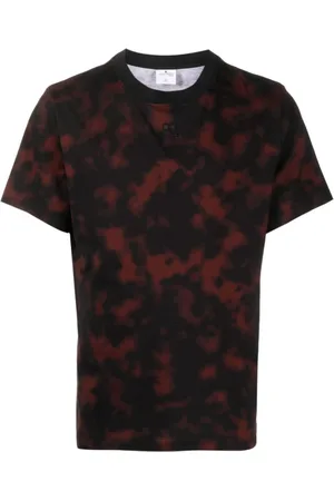 Courrèges Tops, Heren, Zwart, S, Katoen, T-shirt met schildpadprint