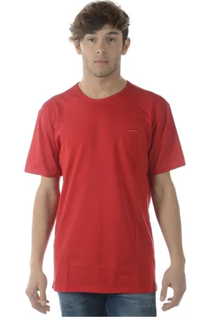 D.A. Daniele Alessandrini Tops, Heren, Rood, S, Katoen, Sweatshirts