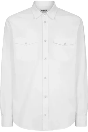 Dondup Overhemden, Heren, Wit, L, Shirt