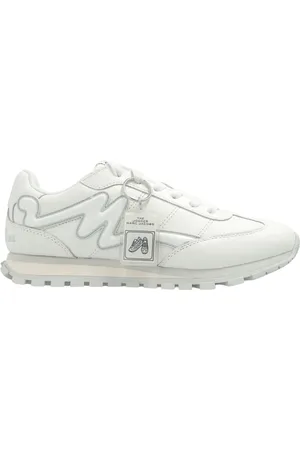 Marc Jacobs Schoenen, Dames, Wit, 36 EU, Nylon, The Leather Jogger Sneaker
