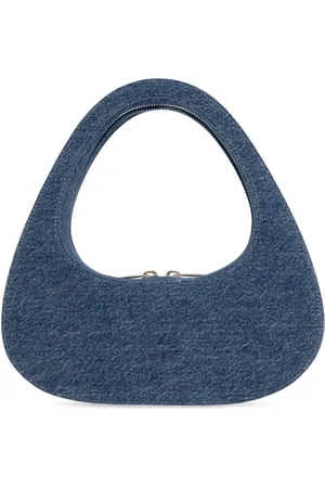 COPERNI Tassen, Dames, Blauw, ONE Size, Katoen, Blauwe Handtas