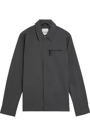 Lyle & Scott Jassen, Heren, Grijs, XL, Technical Twill Overshirt